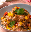 Crispy Pork Binagoongan with Talong and Mango salsa