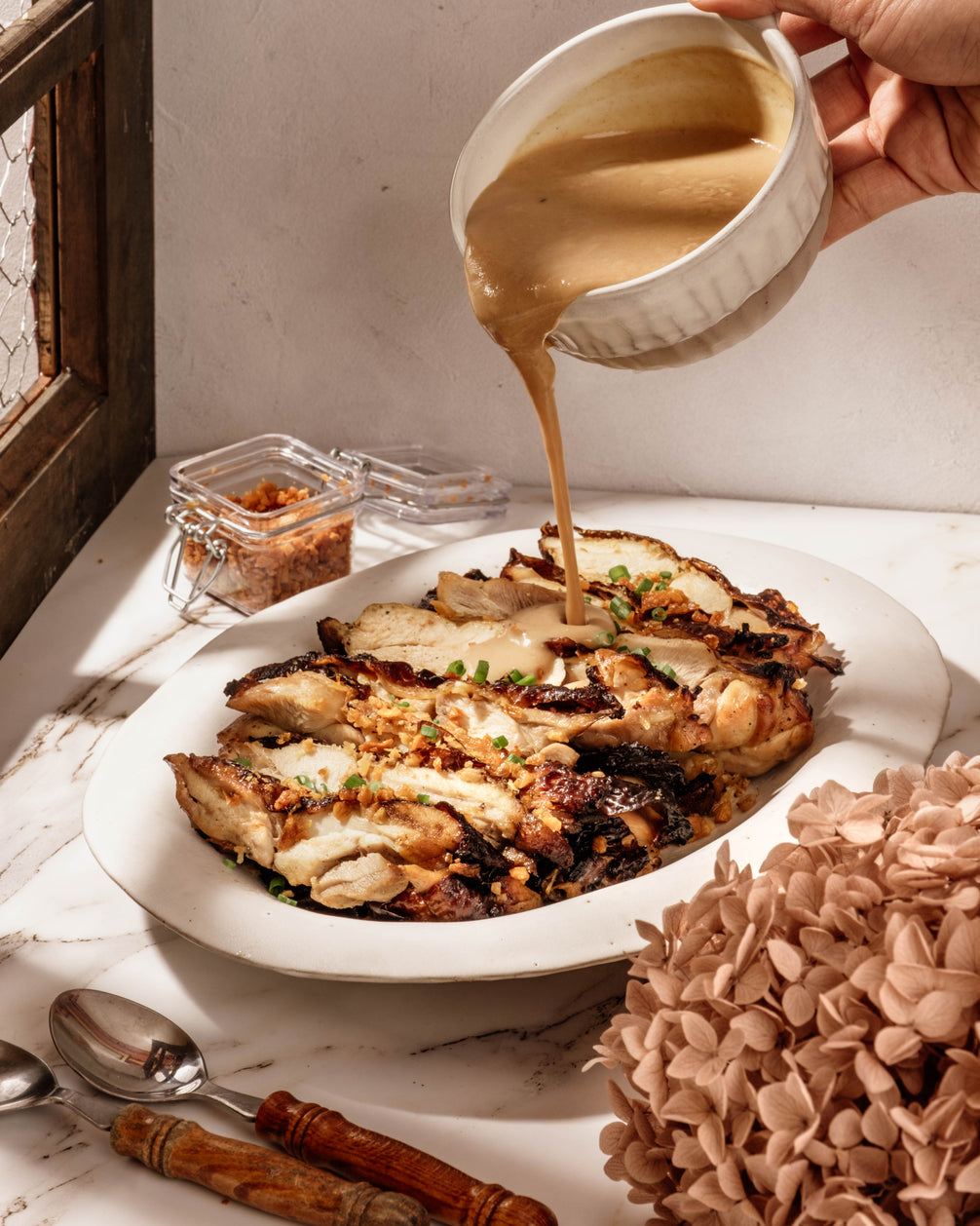 Chicken Ala Pobre Carlito's Catering